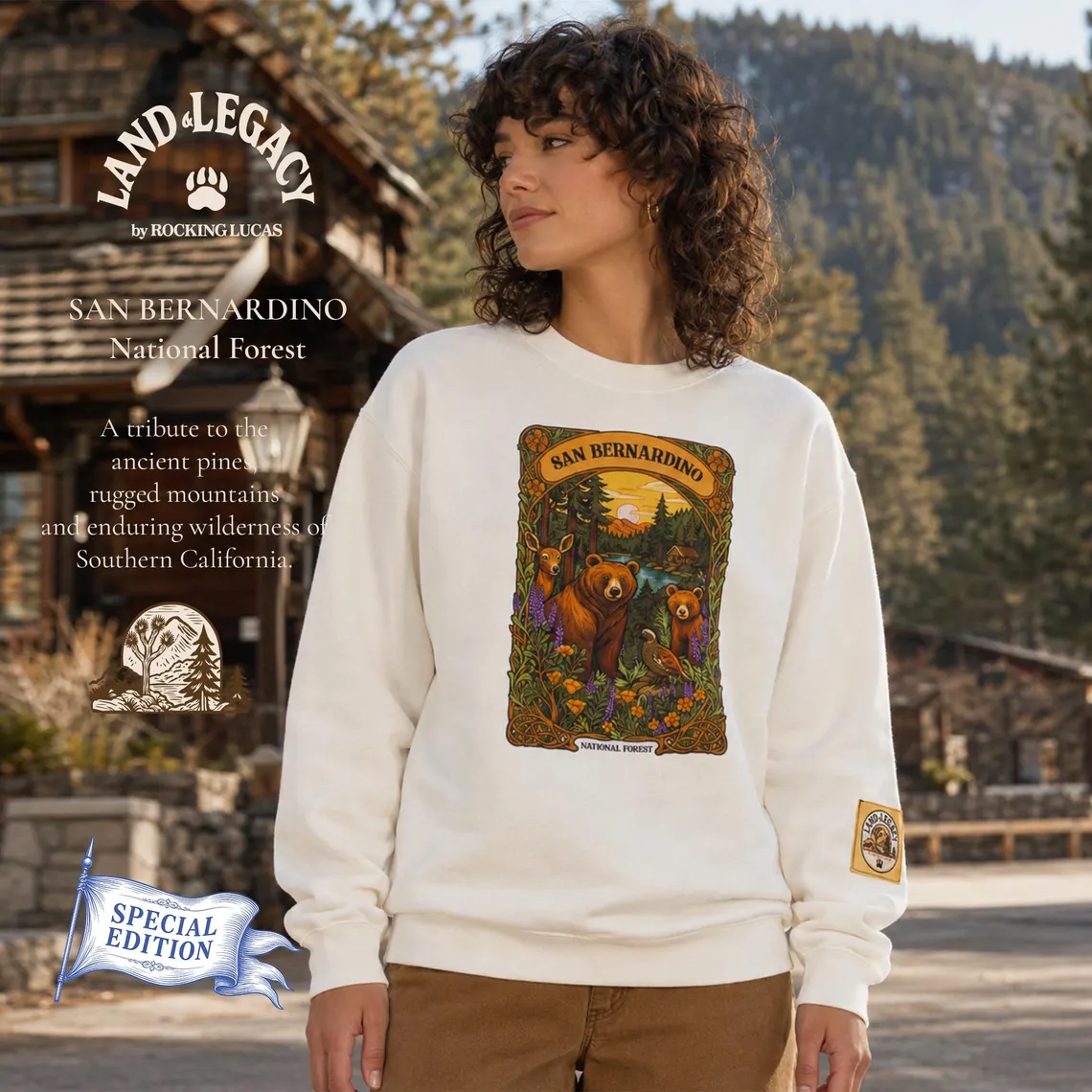 San Bernardino National Forest Crewneck Sweatshirt 1