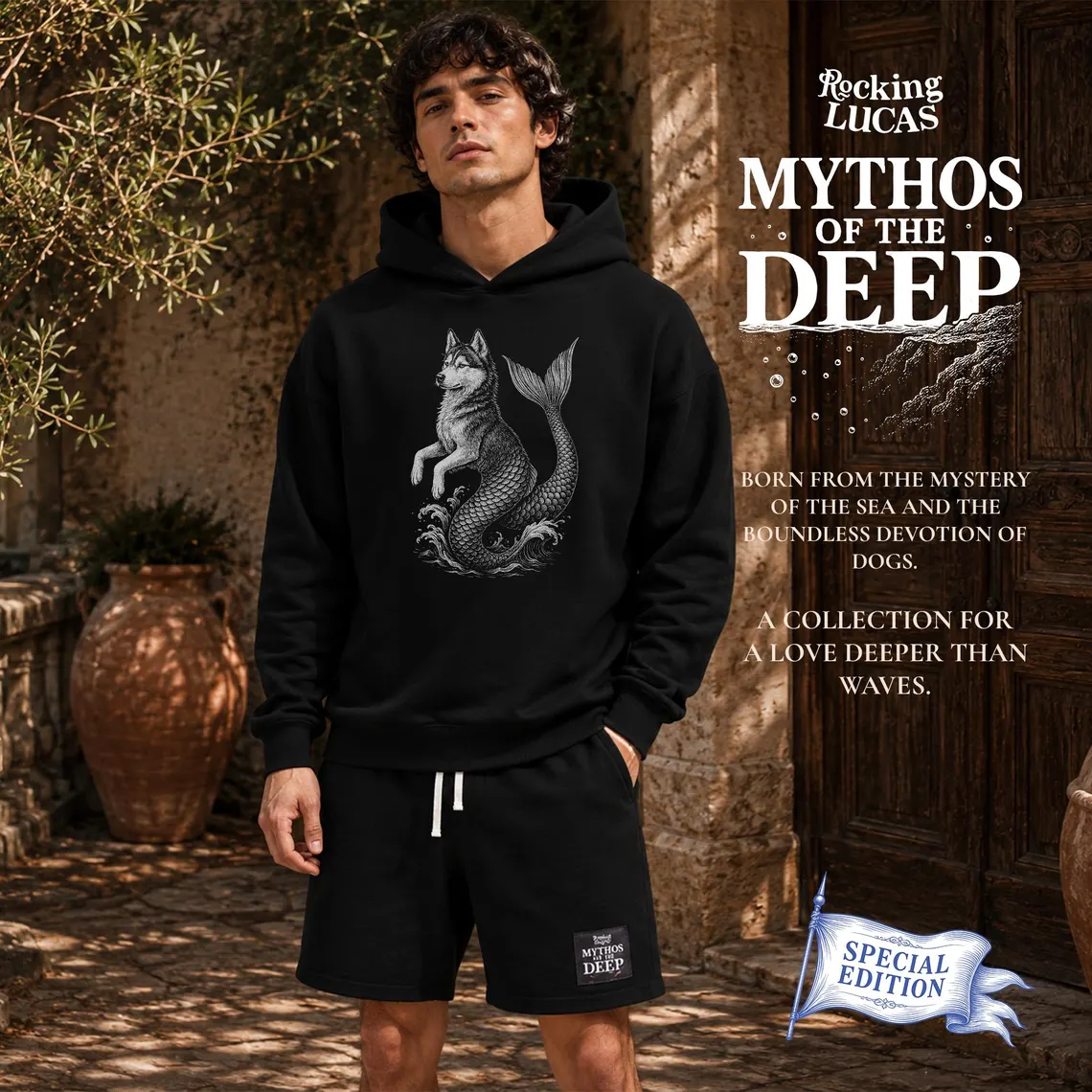 Siberian Husky Hoodie & Shorts 1