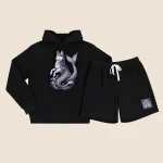 Siberian Husky Hoodie & Shorts 1