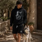 Siberian Husky Hoodie & Shorts 1